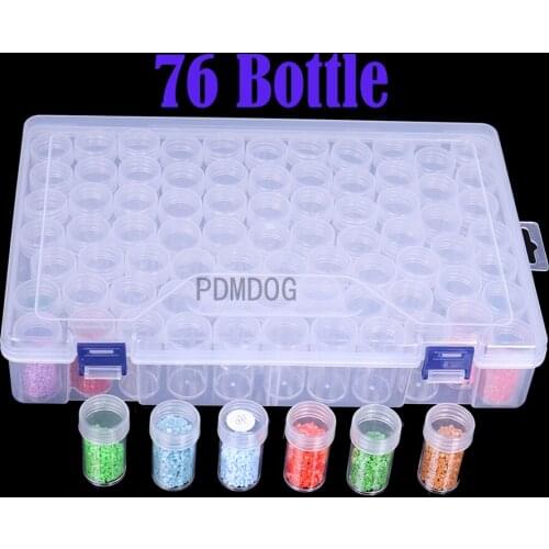 76/32 box Dismountable diamond painting Accessories Diamond Embroidery Cases PP plastics Box Organizer Home Storage boxes