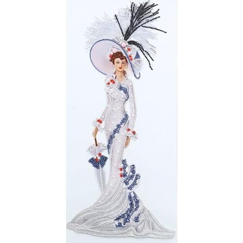 Diamond Painting Alien and Special Beauty DIY Diamonds 5D Painting with Special-shaped diamond beauty lady 30X60cm