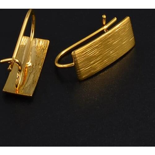 Anniyo Small Stud Earrings for Womens Girls Gold Color Birthday Party Gift African Jewelry Arab Middle Eastern Ornaments #128116