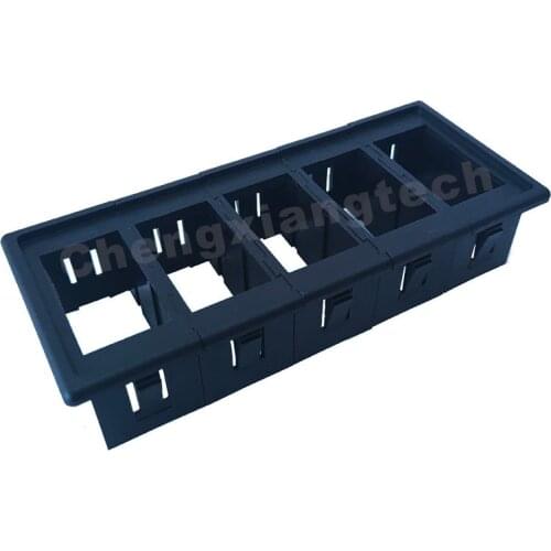 Car Boat 5 Gang Clipped Rocker Push Switch Holder Bracket Housing Bezel for Carling Arb Narval Style 4x4