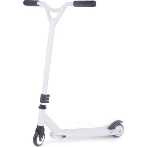 White Two-wheeled Adult Outdoor Extreme Sports Stunt Kick Scooter