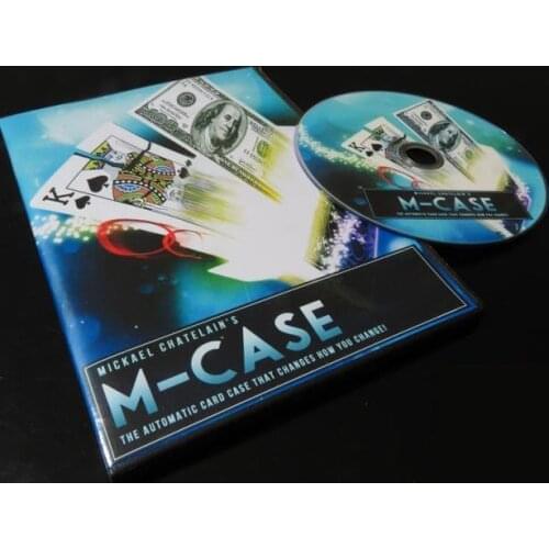 Free Shipping M-Case (DVD and Gimmick) - Card Magic Tricks,Stage,Close up,Accessories,Mentalism,Comedy,Party Magic