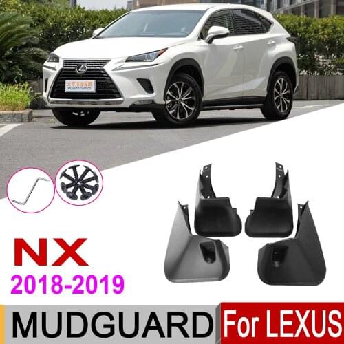 Car Mudflaps For Lexus NX NX200 NX300 2019~2018 Front Rear Fender Mud Guard Flap Splash Flaps Mudguards Accessories