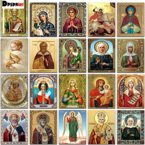 Dpsprue Diamond Painting Full Square/Round Drill 5D DIY "Religious figure" Daimond Embroidery Rhinestone Cross Stitch Decor Gift