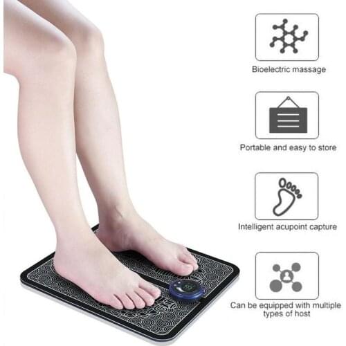 Electric Foot Massager Pad Feet Muscle Stimulator Leg Reshaping Mat Improve Blood Circulation Relieve Ache Pain Health Care