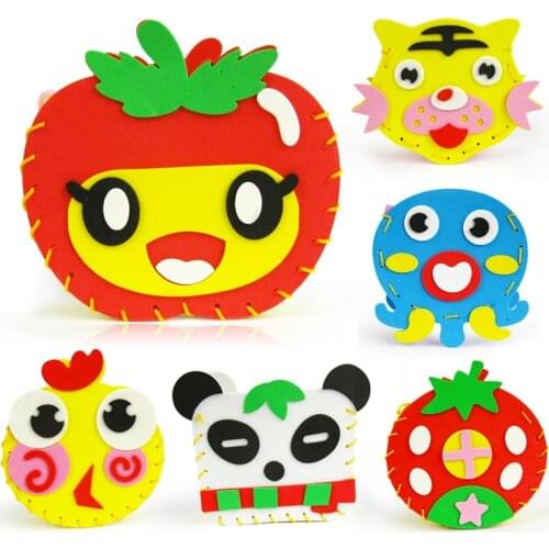 Eva cartoon children messenger bag Kids 3d three-dimensional bags sticker toy