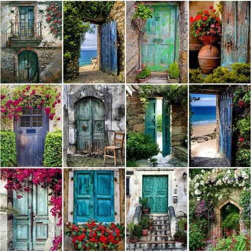 Evershine 5D DIY Diamond Painting Door Diamond Embroidery Landscape Full Square Round Rhinestones Pictures Home Decor