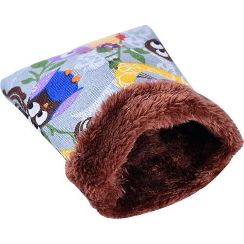 Warm Plush Hamster Bed House Soft Guinea Pig Bed Rat Nest Small Animals Mouse Sleeping Bag House Accessories Hamster Cage