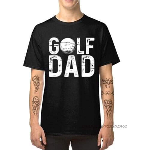 Golf Dad Dominant Short Sleeve Mens T-shirts Classic T Shirt 100% Cotton Round Collar Men Tops Tees Design Father Day Gift