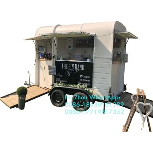 China customized as photo catering trucks food truck mobile food trailer for sale, horse box bar food trailer