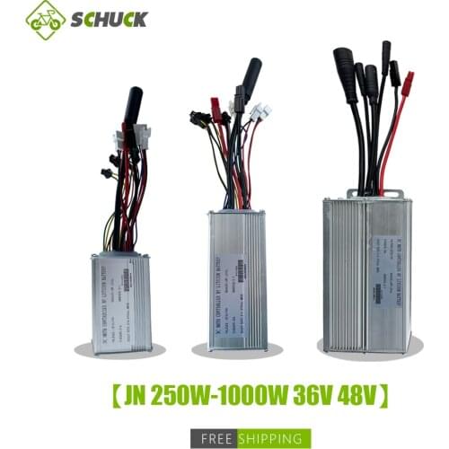 Ebike 36V/48V JN 15A/17A/22A/25A/30A Controller SM Waterproof Plug With Light For 250W TO 1000W Elecrtic Bike Conversion Kit