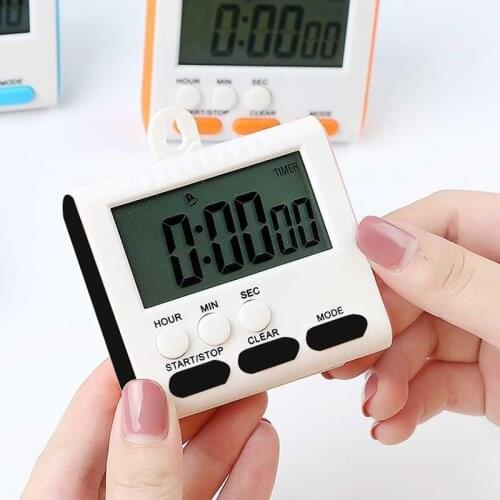 Kitchen Digital Timer Multifunctional LCD Electronic Countdown Clock Portable Screen Display Magnet Loud Chronograph Alarm Clock