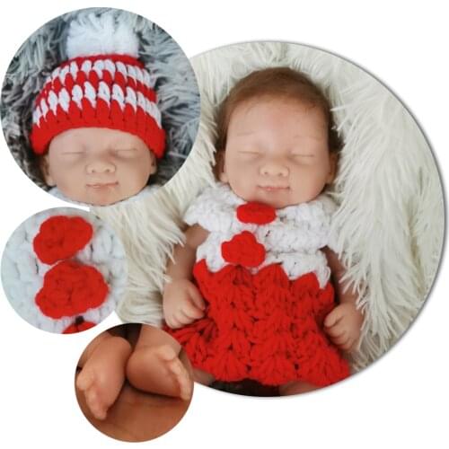 Mini bebe Reborn Baby Doll 10 inch 25cm Full body Silicon Vinyl Baby Alive Toys Girls Gift for Children Gift