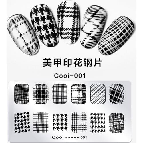 Nail Print Template Set Nail Transfer Plate