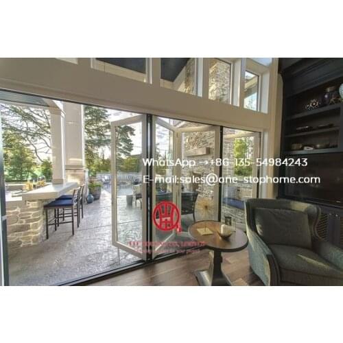 Australia certified thermal rating and acoustic aluminium sliding door,bi fold door design exterior patio doors