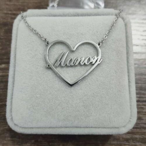 Heart name nacklace