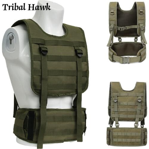 Tactical Belt Military Molle Combat Airsoft Waist Belt Comfortable Pads and Removable Multi-purpose Padded Duty Battle Belt