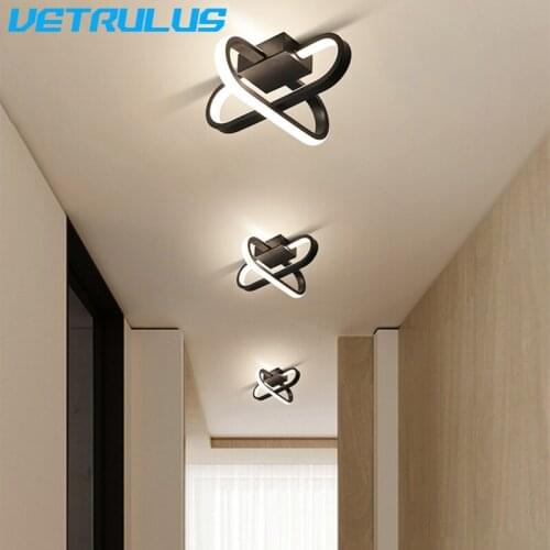 Nordic LED Ceiling Light for Bedroom Balcony Modern Acrylic Ceiling Lamp Home Double Layer Circular Decoration Lighting Fixture