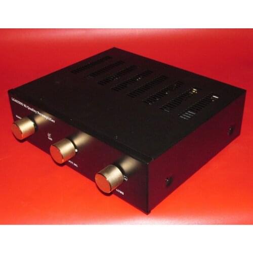Permalloy transformer input, pure class A single-ended amplified output pre-stage, precise 24-level volume control