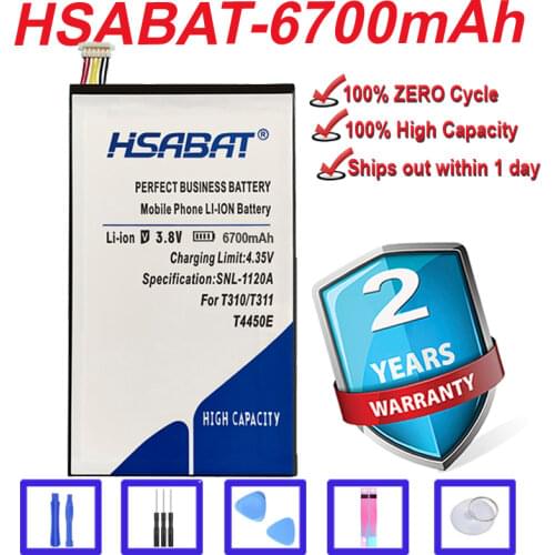 Top Quality 6300mAh Battery For Samsung GALAXY Tab 3 8.0 T310 T315 T311 SM-T310 SM-T311 E0396 E0288 T4450E