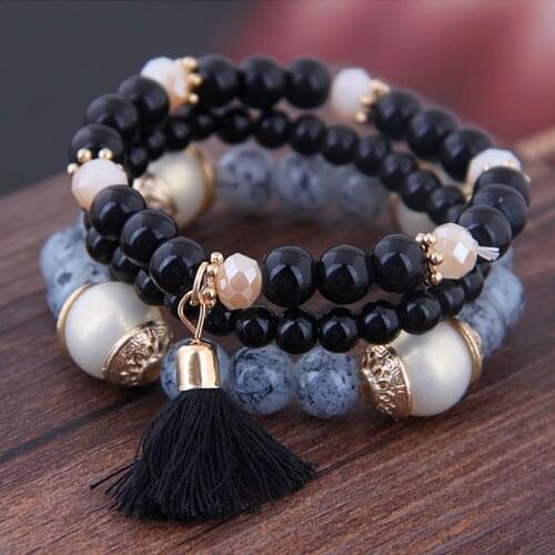 Vintage Charm Bracelets For Women Accessories Boho Beaded Bracelet Femme Jewelry Bracelet Pulseras Mujer Moda 2020 Gifts
