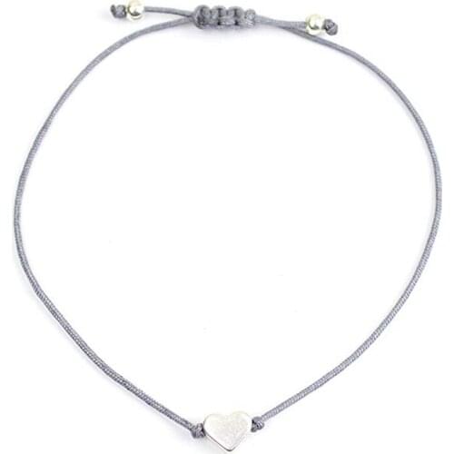 2018 KBJW Classic Heart Beads Bracelet Adjustable Simple Layer Weave Bracelet Women Best Gift Jewelry for Daily Wearing