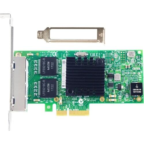For Intel Server Adapter i350-t4 Quad Core Port 1000 Mbps Gigabit PCI-E Network Card NIC