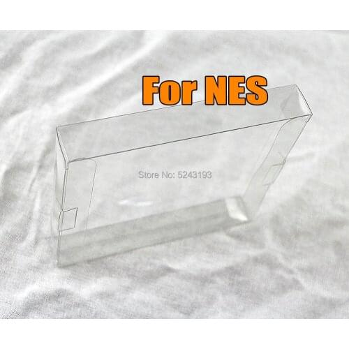 1PCS FOR NES game box Clear transparent Cartridge Protector case Game Card Plastic PET Case Boxes for NES