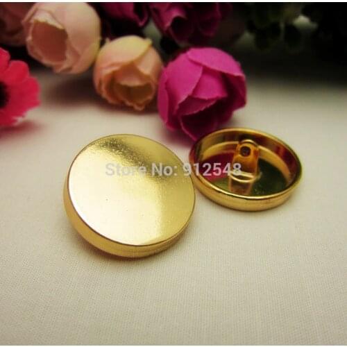 1410844,10pcs,gold metal Smooth buttons in Gold Color,Classic fashion brand buttons,garment accessories DIY materials