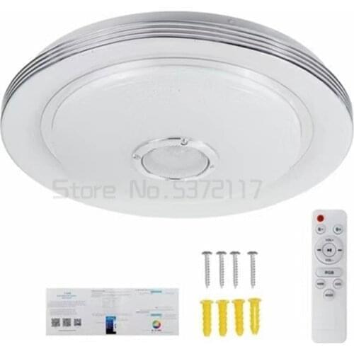 200W Music Led Ceiling Light RGB Flush Mount Round Home Lighting APP bluetooth Speaker Smart Ceiling Lamp with Remote Control
