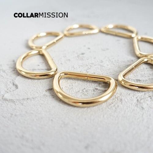 50pcs/lot Diy dog collar environmental D-shaped buckle unwelded semicircle D ring for 25mm Webbing metal accessory DK25J01