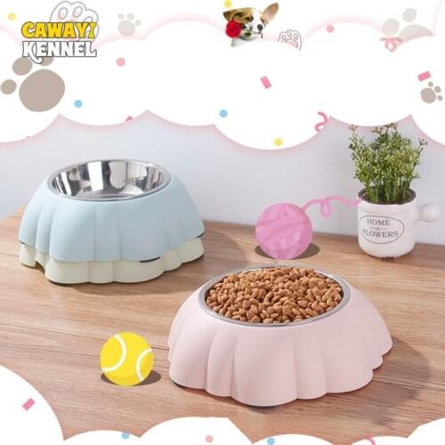 CAWAYI KENNEL Dog Feeder Drinking Bowls for dogs Cats Pet Food Bowl comedero perro miska dla psa gamelle chien chat voerbak hond