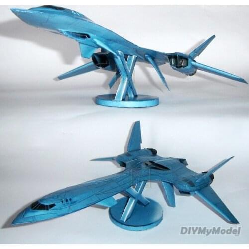 DIYMyModeIX -Men Science Fiction Plane 3D Paper Model DIY Origami Toy
