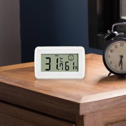 Display Hygrothermograph Home Temperature Indoor Digital Status Humidity Meter for Home Room Refrigerator Decors