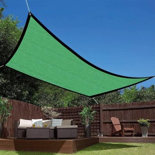 Summer Outdoor Waterproof And UV Resistant Shade Sail Shade Canvas Garden Green Terrace Canopy Camping Sun Shelter Dropshipping