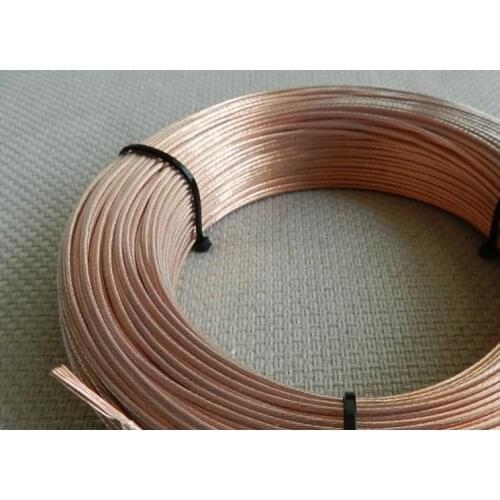 10M High quality 0.35mm Square OCC Copper Wire Copper Cable hifi audio cable wire DIY cable wire