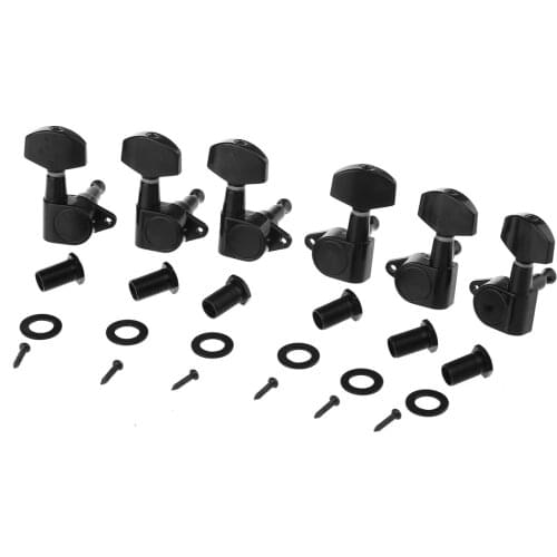 Musiclily Pro 3x3 Epi Style Sealed Guitar Tuners Tuning Pegs Keys Machine Heads Set for Les Paul Style Guitar, Big Button Black