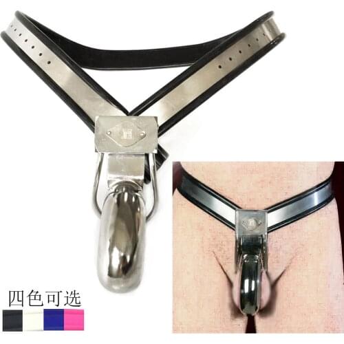 Male Chastity Belt Panty Stainless Steel Chastity Device Cock Cage BDSM Slave Sex Toys for Men Male Hollow Cock Cage Slave Toys