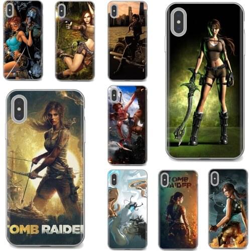 For Huawei P8 P9 P10 P20 P30 P Smart 2019 Honor Mate 9 10 20 8X 7A 7C Pro Lite Lara Croft Tomb Raider game Print Soft TPU Cover