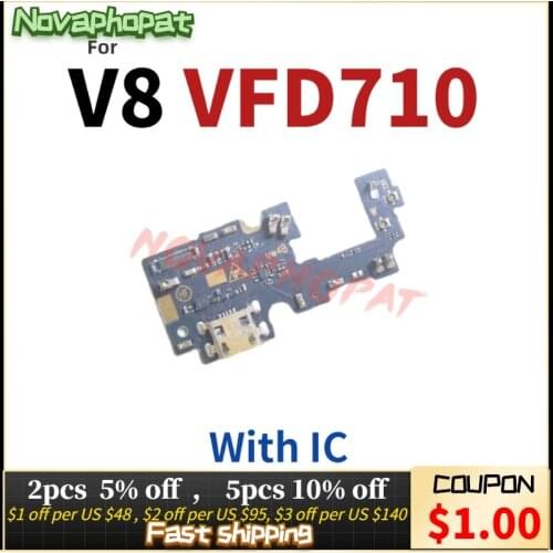 Novaphopat Best For Vodafone V8 VFD710 USB Dock Charger Charging Port Connect Connector Flex Cable Microphone with IC +tracking