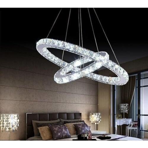 NEW led lamps crystal Pendant Lights led Modern bedroom K9 crystal Pendant lamp led lustre light Free shipping 30CM 40CM