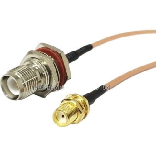 New Modem Coaxial Cable SMA Female Jack To RP-TNC Female Jack Connector RG316 Cable 15CM 6inch Adapter RF Pigtail