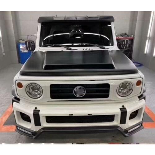 Front Bumper Fender Flares Grill Bonnet Spoiler For Suzuki Jimny JB64 JB74 2019-2021 LB Style Auto Body Kits Car Accessories