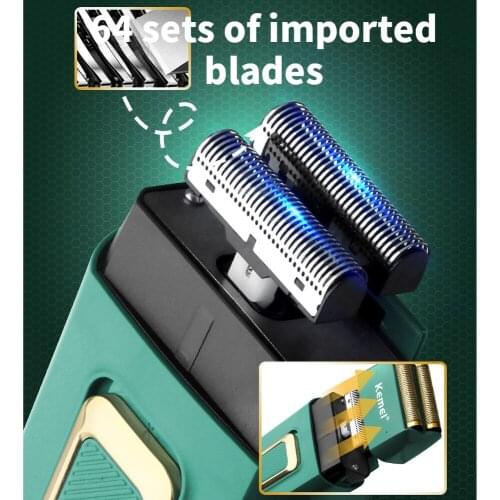 USB Rechargeable Waterproof KEMEI Stainless Steel Mesh Cutter Head Multi-color Optional Km-2031 Washable Reciprocating Shaver