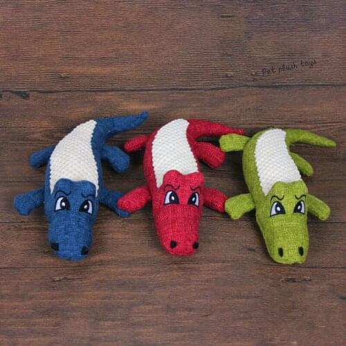 Pet plush sackcloth toy corn kernels crocodile bite-resistant molar cleaning pet toy,Q27