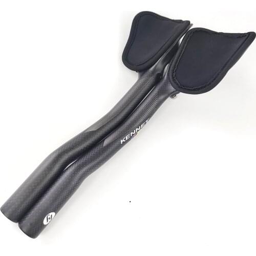 Full Carbon Fiber Road Bicycle Handlebar Highway Rest Put Handlebar TT Bike Handle Bars Trial TT Bar 3K