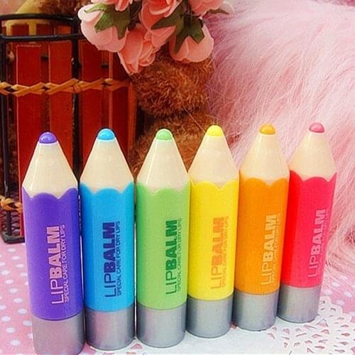 Portable nourishing moisturizing repair fruit nature organic lip balm Cute Cartoon lipstick balm fruit lip balm