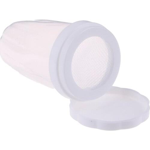 Transparent Household Plastic Chocolate Shaker Icing Sugar Powder Flour Powder Cocoa Coffee Sifter Shakers Baking Tools