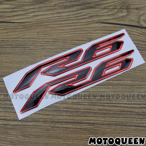 Motorcycle Reflective Stickers Raise 3D Label Emblem Fairing Body Decals For Yamaha R6 YZF-R6 YZF600 1998-2015 2016 2017 2018