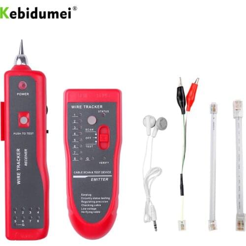 Kebidumei Telephone Wire Teater Tracker Tracer Finder RJ11 RJ45 Cat5 Cat6 Ethernet LAN Network Cable Tester Detector Line Finder